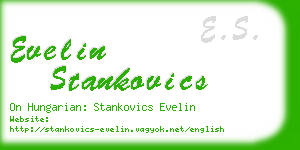 evelin stankovics business card